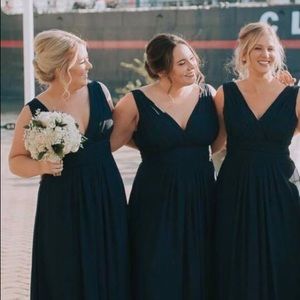 Gently Used Navy Blue Bridesmaid Dress